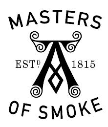 MASTERS OF SMOKE ESTD A 1815 trademark