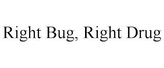 RIGHT BUG, RIGHT DRUG trademark