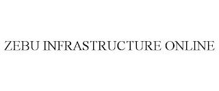 ZEBU INFRASTRUCTURE ONLINE trademark