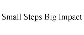 SMALL STEPS BIG IMPACT trademark