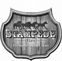 STAMPEDE HATS PREMIUM QUALITY HATS trademark