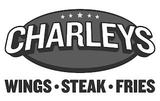 CHARLEYS WINGS · STEAK · FRIES trademark