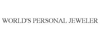 WORLD'S PERSONAL JEWELER trademark