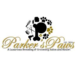 P PARKER'S PAWS A LUXURIOUS BREEDING & GROOMING SALON AND RESORT EST. 2016 trademark