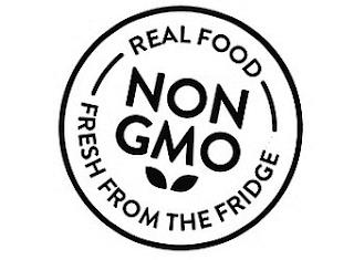 REAL FOOD FRESH FROM THE FRIDGE NON GMO trademark