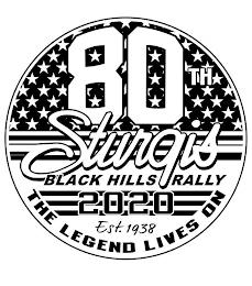 80TH STURGIS BLACK HILLS RALLY 2020 EST.1938 THE LEGEND LIVES ON trademark