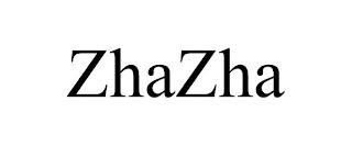 ZHAZHA trademark