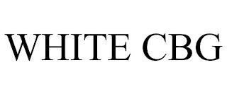 WHITE CBG trademark