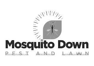 MOSQUITO DOWN PEST AND LAWN trademark