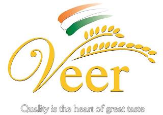 VEER QUALITY IS THE HEART OF GREAT TASTE trademark