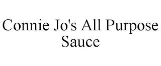 CONNIE JO'S ALL PURPOSE SAUCE trademark