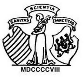 SANITAS SCIENTIA SANCTITAS MDCCCCVIII trademark