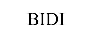 BIDI trademark