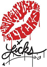 LICKS LICKS L trademark