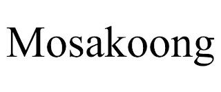 MOSAKOONG trademark