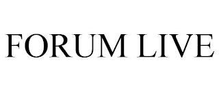 FORUM LIVE trademark