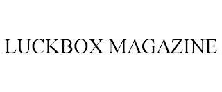 LUCKBOX MAGAZINE trademark