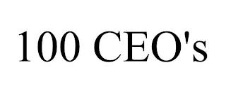 100 CEO'S trademark