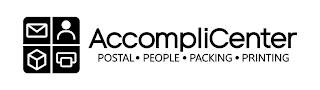 ACCOMPLICENTER POSTAL · PEOPLE · PACKING · PRINTING trademark