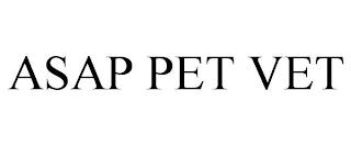 ASAP PET VET trademark