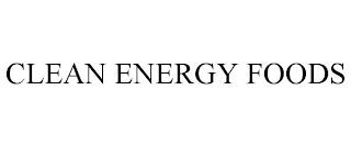 CLEAN ENERGY FOODS trademark