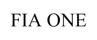 FIA ONE trademark