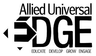 ALLIED UNIVERSAL EDGE EDUCATE DEVELOP GROW ENGAGE trademark