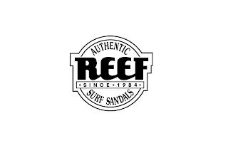 AUTHENTIC REEF SINCE 1984 SURF SANDALS trademark