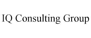 IQ CONSULTING GROUP trademark