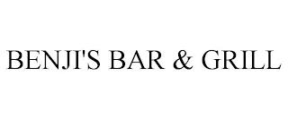 BENJI'S BAR & GRILL trademark