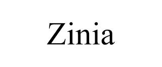 ZINIA trademark