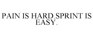 PAIN IS HARD.SPRINT IS EASY. trademark