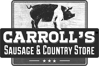 CARROLL'S SAUSAGE & COUNTRY STORE trademark