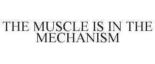 THE MUSCLE IS IN THE MECHANISM trademark