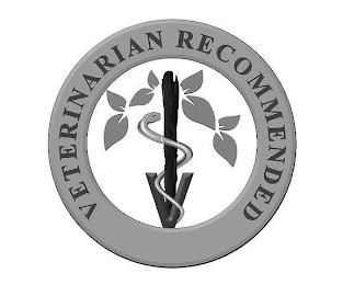 V VETERINARIAN RECOMMENDED trademark