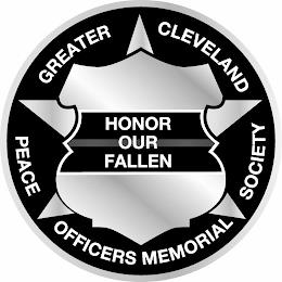 GREATER CLEVELAND PEACE OFFICERS MEMORIAL SOCIETY HONOR OUR FALLEN trademark