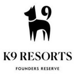 K9 RESORTS FOUNDERS RESERVE trademark