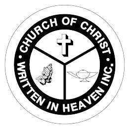 CHURCH OF CHRIST WRITTEN IN HEAVEN INC. trademark