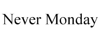 NEVER MONDAY trademark