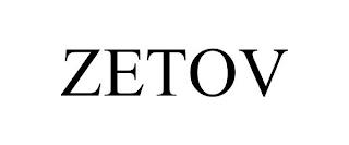 ZETOV trademark