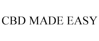 CBD MADE EASY trademark