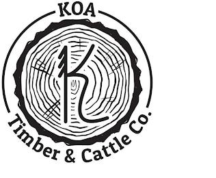 K KOA TIMBER & CATTLE CO. trademark