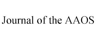 JOURNAL OF THE AAOS trademark