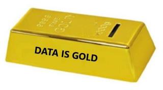 9999 FINE GOLD 1000G DATA IS GOLD trademark