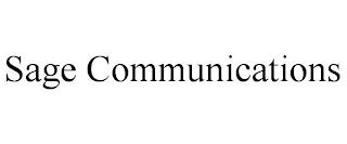 SAGE COMMUNICATIONS trademark