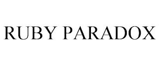 RUBY PARADOX trademark