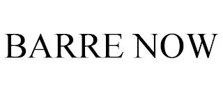 BARRE NOW trademark