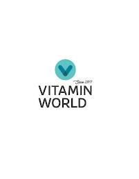 V SINCE 1977 VITAMIN WORLD trademark