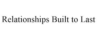 RELATIONSHIPS BUILT TO LAST trademark