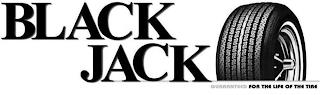 BLACK JACK GUARANTEED FOR THE LIFE OF THE TIRE trademark